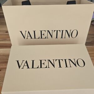Valentino Cream Shopping Bag
